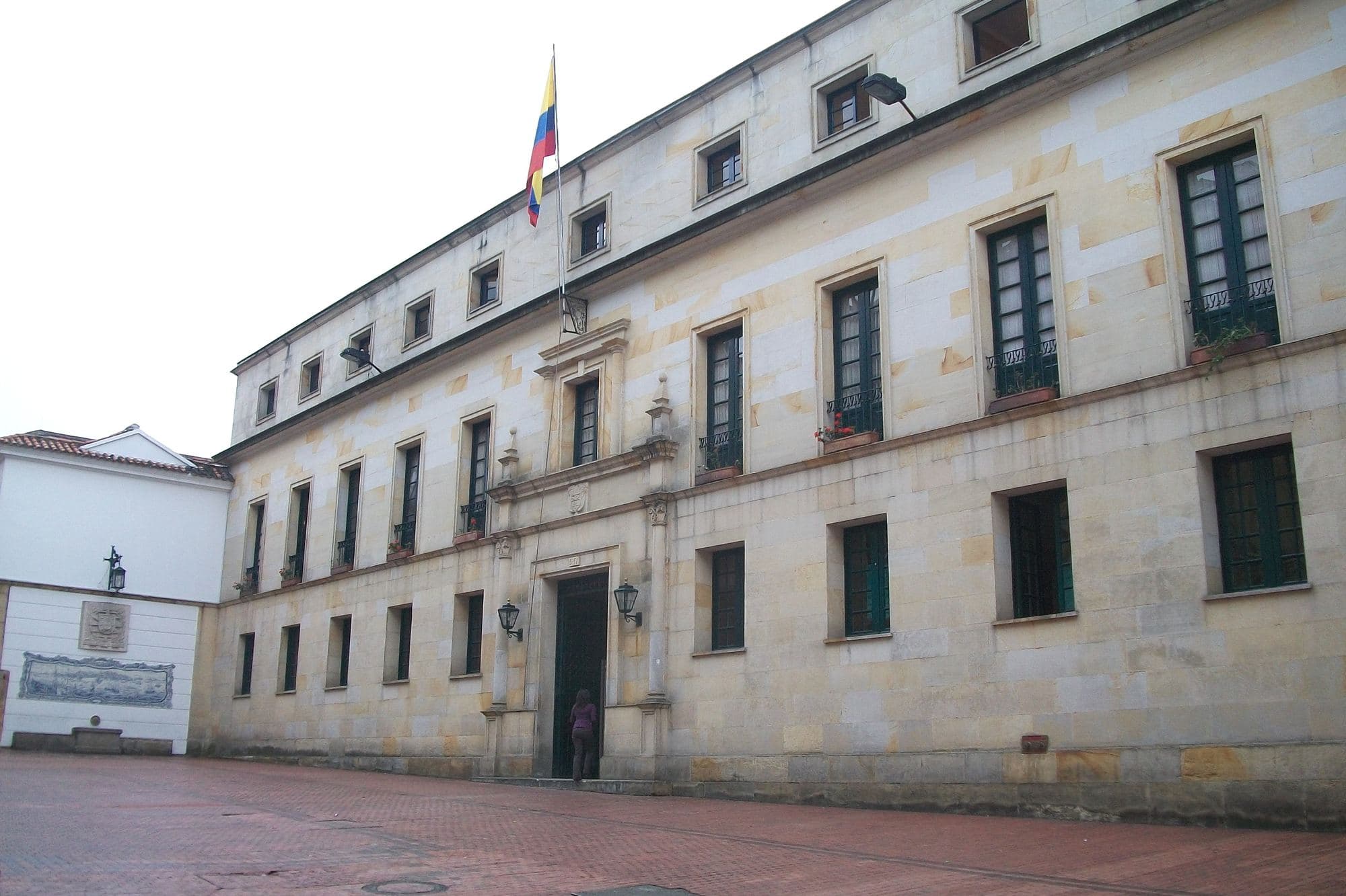 The façade of the Palacio de San Carlos, seat of Colombia's Foreign Ministry, in Bogotá