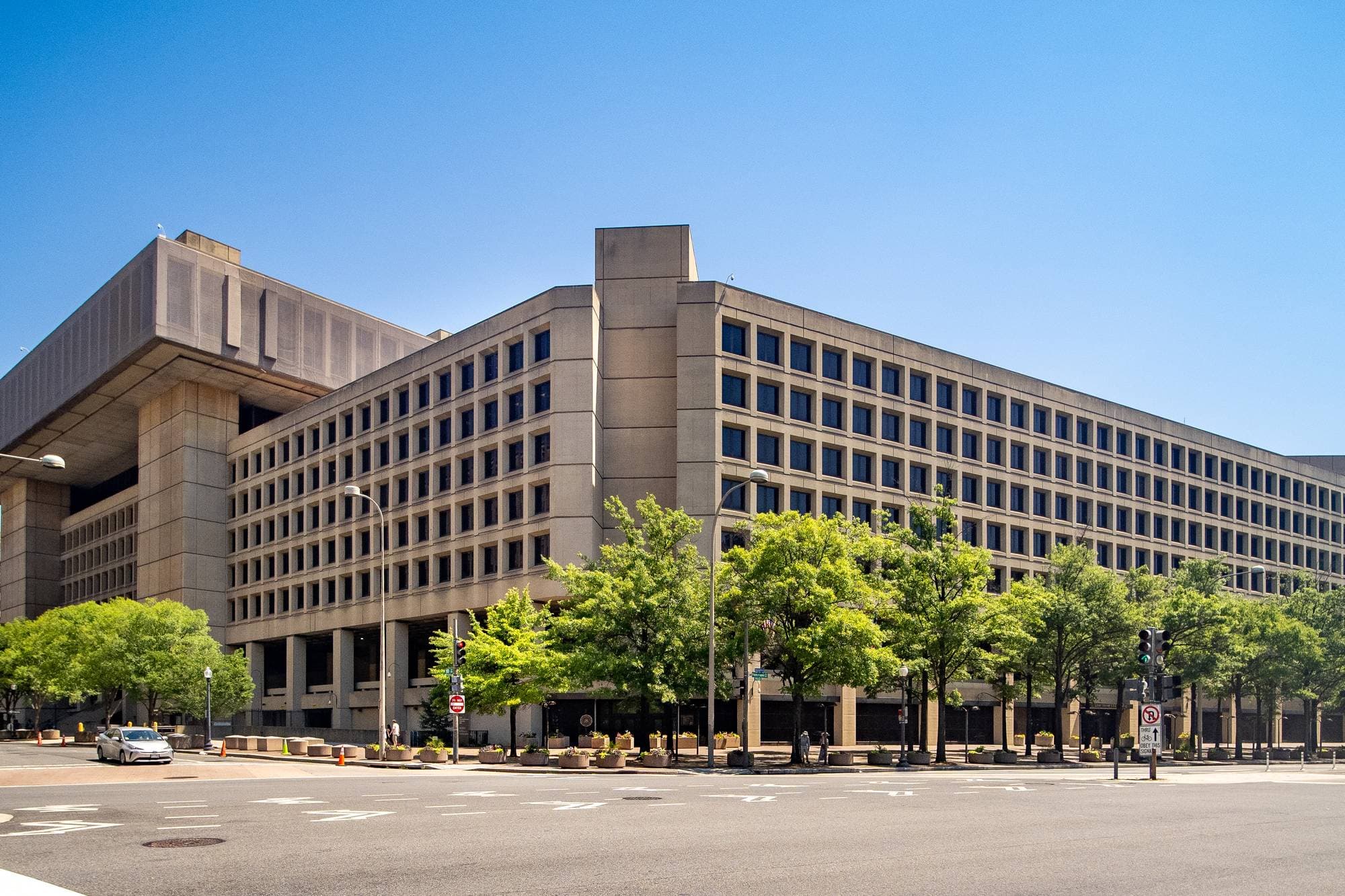 The J. Edgar Hoover Building, FBI headquarters, in Washington